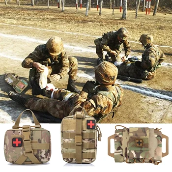 Военный EDC, тактический медицинский набор / аптечка первой помощи быстрого развертывания, тактический военный набор MOLLE / набор для выживания в походе
