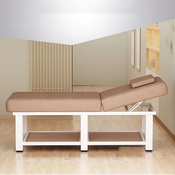 Высококачественные массажные столы Для салона красоты, Специальная кровать, Массажные кровати, Физиотерапевтическая домашняя кровать с отверстиями, Складывающаяся, с вышивкой, спа-кровать Bv