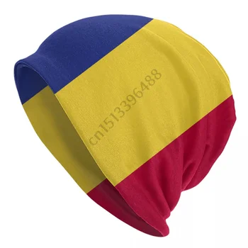 Вязаные шапки-бини с флагом Румынии, мужские и женские Крутые Зимние Теплые Тюбетейки Унисекс для взрослых, Шапочки-ушанки