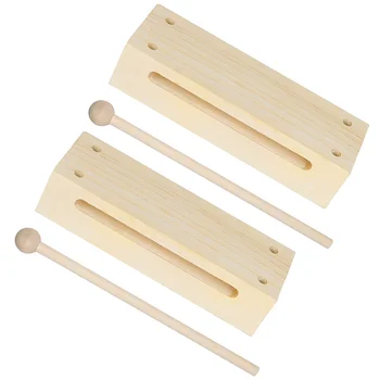 Деревянные молотки Блок Ксилофон Ударный инструмент Orff Музыкальные игрушки Игрушки для раннего развития детей
