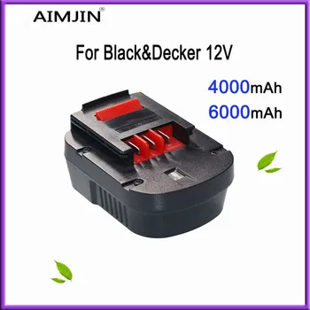 Для Black & Decker A12 12V 4000 \ 6000mAh A12ex Fsb12 Fs120b A1712 HP12k Батарейный блок HP12 Заменен на Ni MH Батарейный блок