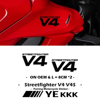 Для Ducati Streetfighter V4 V4S SP2 Мотоцикл Обтекатель Оболочки Наклейка Наклейка Без OEM DIY Длина 8 см * 2 Полые Наклейки