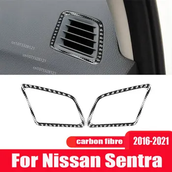 ДЛЯ Nissan Xuanyi Sentra 2016-2021 Модификация интерьера Декоративная наклейка для воздуховода прибора из углеродного волокна