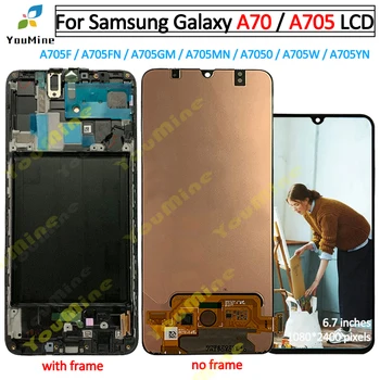 Для Samsung Galaxy A70 A705 ЖК-дисплей С Сенсорным Экраном Digitizer A705F A705F/DS В Сборе Запасные Части Для SAMSUNG A70 LCD