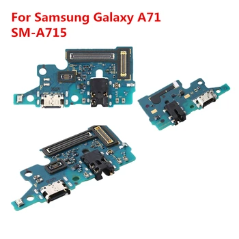 Для Samsung Galaxy A71 SM-A715F Порт зарядки USB Type-C Разъем для док-станции аудиоразъем Гибкий кабель