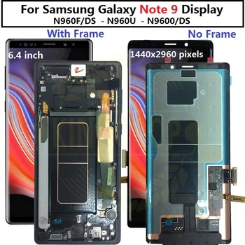 Для Samsung Galaxy Note 9 ЖК-дисплей с Рамкой, Сенсорный Экран, Дигитайзер В сборе Для Samsung note9 LCD N960 N960F N960DS N9600