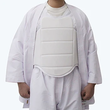 Жилет для защиты груди для тхэквондо каратэ, белый жилет для боксерского каратэ, защитное снаряжение для тренировок по каратэ, для взрослых и детей