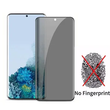 Защита экрана БЕЗ Отпечатков пальцев для Samsung S10 S20 S21 S22 S30 Ultra PLUS Anti-Spy Защитное Стекло для S20FE Protect