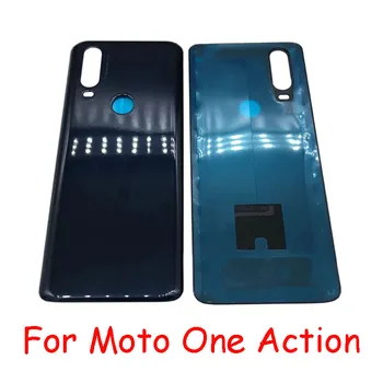 Качество AAAA для Motorola Moto One Action Задняя крышка батарейного отсека Корпус Запасные части