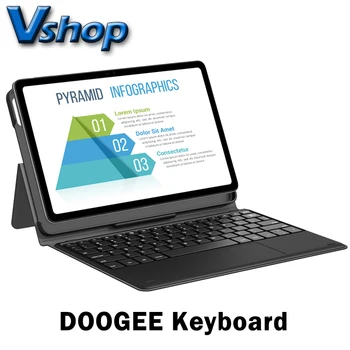 Клавиатура Doogee T20 Клавиатура с Магнитным Всасыванием DOOGEE T10 и Чехол Для Планшета С Откидной Кожаной Клавиатурой