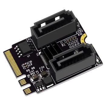 Ключ NGFF A + E PCI Express для SATA 3.0 Двухпортовый адаптер-конвертер JMB582