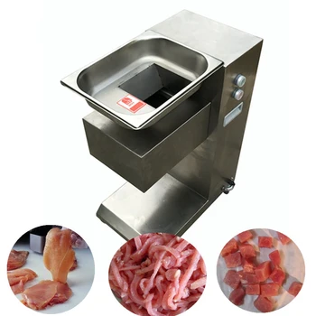 Коммерческая автоматическая мясорубка для свежего мяса весом 600 кг / ч, мясорубка для нарезки мяса, домашняя электрическая мясорубка для рулетов из баранины мощностью 900 Вт