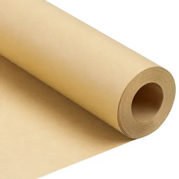 Коричневая крафт-бумага Идеально подходит для упаковки подарков, упаковочный рулон для транспортировки художественных изделий, доставка напольных покрытий, стен из 100% переработанного материала