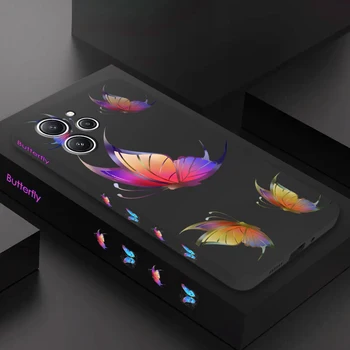 Красочный чехол-бабочка для телефона Xiaomi Redmi 12C 10 10C 10A 9 9A 9T A1 Pro Plus, силиконовый чехол 4G 5G
