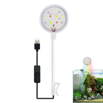 Лампа 360-градусный Аквариумный USB-аквариум с рыбками для живых принадлежностей Turtle Rotation Light