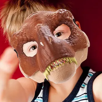 Маска динозавра на Хэллоуин, реалистичная маска динозавра с зубами, костюм динозавра, маска для взрослых, детские игрушки-динозавры, подарки для ролевых игр