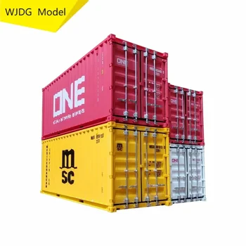 Модель грузовика в масштабе 1/20, модель контейнера, игрушка, имитация литья под давлением, модель контейнера для морских перевозок, модель контейнера для сбора подарочной игрушки