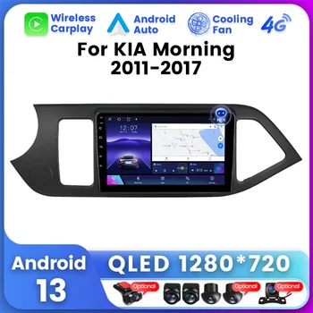На утро Киа Пиканто 2 2011 - 2017 13 с Android автомобильный Радио мультимедийный плеер навигация GPS беспроводной CarPlay от Авторадио стерео BT