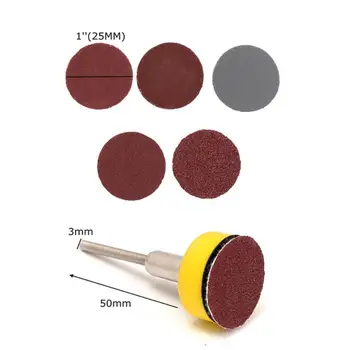 Набор абразивных полировальных дисков диаметром 25 мм с зернистостью 100-3000 для наждачных бумаг Dremel Rotary Tool