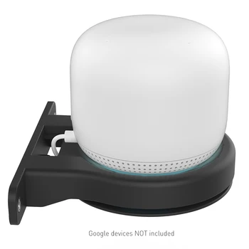 Настенный держатель для беспроводного маршрутизатора Google Nest WiFi, встроенный кабель для управления, компактный кронштейн для Google Home Mini