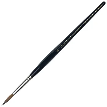 Немецкая акварельная кисть из волос красной норки Da Vinci с круглой головкой, акварельная ручка, ручка для рисования линий волос норки, цветная кисть