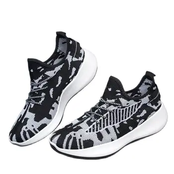Новая мужская спортивная обувь; сетчатая обувь; кроссовки для бега на открытом воздухе; Удобная модная универсальная баскетбольная обувь;