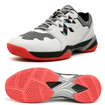 Новая Профессиональная волейбольная обувь Большого размера 36-45, Нескользящие теннисные туфли, Легкая обувь для бадминтона, Мужские кроссовки для бадминтона