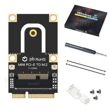 НОВИНКА-M.2 NGFF К Mini PCI-E (Pcie + USB) Адаптер Для M.2 Wifi Bluetooth Беспроводная карта Wlan Для AX200 9260 8265 Для ноутбука