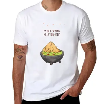 Новые забавные каламбуры про еду и любовь - У меня серьезные отношения-Футболка с чипом, одежда в стиле аниме, быстросохнущая рубашка, мужские футболки с рисунком аниме