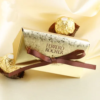 Новые коробки Ferrero Rocher, коробка для свадебных сувениров, бумажная коробка для детского душа, коробка конфет, свадебные украшения, сумки для сладких подарков, расходные материалы