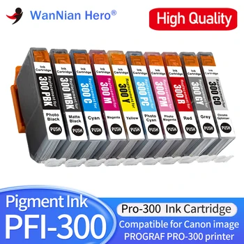 НОВЫЙ Струйный Картридж PFI-300 PFI300 Premium Color, Совместимый с Цветным Принтером, для принтера Canon imagePROGRAF PRO-300 с Пигментными Чернилами