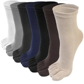 Носки Для ног Дышащие Спортивные унисекс с цветными раздельными пальцами для бега, твердые мужские Пальцы, женские Пять хлопковых носков и