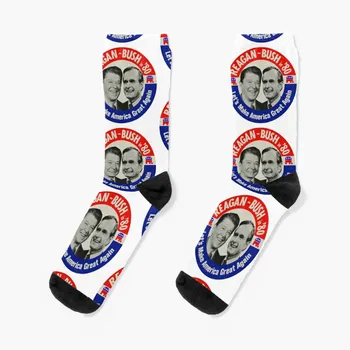 Носки для предвыборной кампании Рейгана Буша 1980 года, классные спортивные чулки, мужские носки, женские носки