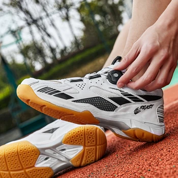 Обувь для бадминтона бренда QUAOAR для мужчин и женщин, спортивные профессиональные волейбольные кроссовки, мужская дышащая легкая обувь для настольного тенниса