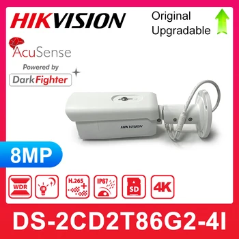 Оригинальная Сетевая камера Hikvision DS-2CD2T86G2-4I Заменит сетевую камеру DS-2CD2T85G1-I5/I8 8MP AcuSense с питанием от Darkfighter