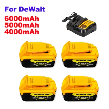 Оригинальные резервные литиевые аккумуляторы для Dewalt 18V-20V, DCB184, DCB200, DCB182, DCB180, DCB181, DCB182, DCB201, DCB206