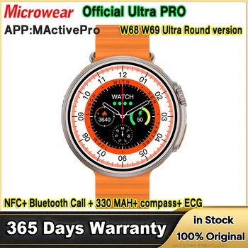 Оригинальные Смарт-часы Ultra Pro MA06 Compass NFC Bluetooth Call IP68 Водонепроницаемый W68 W69 С Круглым Экраном Серии Smartwatch