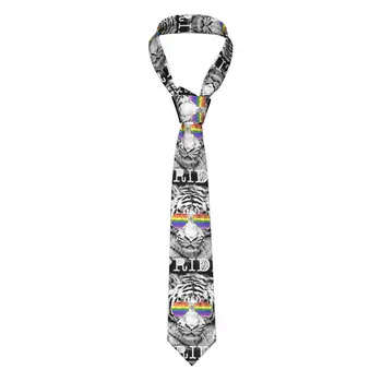 Очки LGBT Tiger Rainbow, галстук для гей-парада, унисекс, полиэстер, 8 см, галстук для мужской широкой рубашки, Аксессуары Gravatas Business