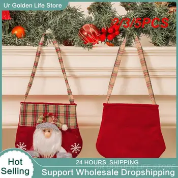 Подарочный пакет 2/3 / 5ШТ Уникальный дизайн Высококачественный материал Рождество Должна быть практичная самая продаваемая рождественская сумка для хранения конфет