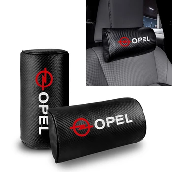 Подголовник для шеи Автокресла из углеродного волокна, Защитная подушка для шеи, украшение для Opel Astra K H G J Omega Signum Grandland