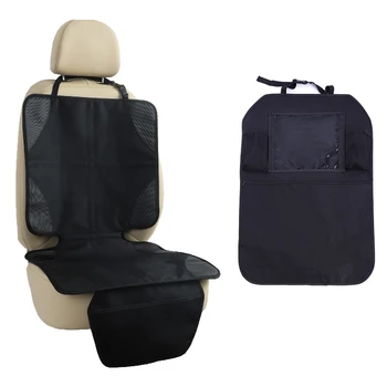 Подушка безопасности детского сиденья автомобиля, сумка для хранения на заднем сиденье, комплект защиты от ударов, противоскользящая накладка, защитный чехол для детского автокресла