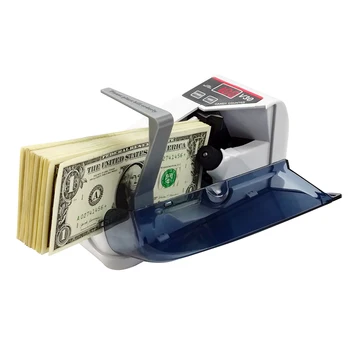 Портативный счетчик фальшивых денег V30 Кассовый аппарат для наличных банкнот Многонациональная машина для подсчета банкнот Мини Детектор валюты