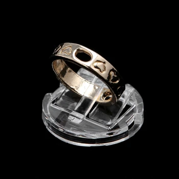 Прозрачное кольцо для пальцев, Подставка для показа, Держатель для ювелирных изделий, Кольцо для колец, Пластиковая Витрина