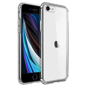 Прозрачный Жесткий Чехол Для Apple iPhone SE 2020 2022 7 8 Plus 15 14 11 Pro Max 13 12 Mini X XS XR 11Pro Гибридная Задняя Крышка Аксессуары