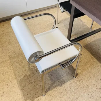 Рабочие кресла уникального дизайна, подлокотник для отдыха, офисное кресло для отдыха, Металлическая опора для спинки, шезлонг Rotin, Современная мебель середины века