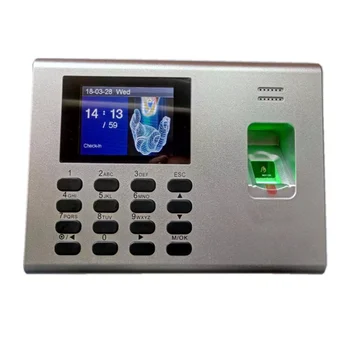 Регистратор времени с отпечатками пальцев и перфокартой, система посещаемости с резервной батареей