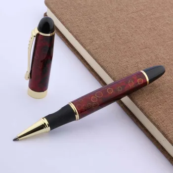 Ручка-роллер JINHAO X450 Red Ice Flower с золотой отделкой 0,5 м