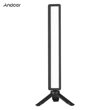Светодиодная подсветка Andoer, 3 цветовых температурных индикатора, лампа для видеоконференции, заполняющие лампы, мини-штатив USB для прямой трансляции
