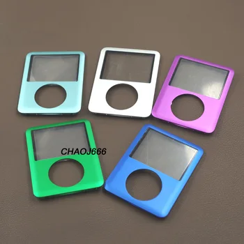 Синий Серебристый Фиолетовый Зеленый Светло-голубой Чехол для Передней панели с Окошком Объектива для iPod Nano 3rd Nano 3-4 ГБ 8 ГБ