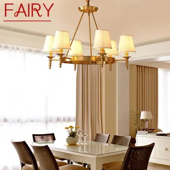 Сказочные латунные люстры Лампа Современный Роскошный светодиодный подвесной светильник для дома, гостиной, спальни